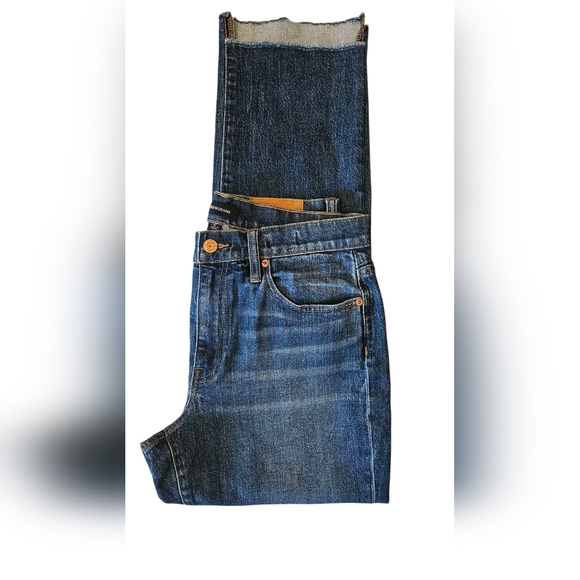 J. Crew Slim Boyfriend Step Hem Jeans - Sz 27 - Picture 6 of 11